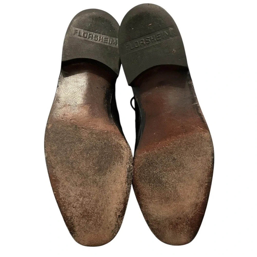 Florsheim Royal Imperial Men Dress Shoes Black‎ Oxford Leather Cap Toe Size 7.5